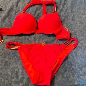 Hot pink bikini